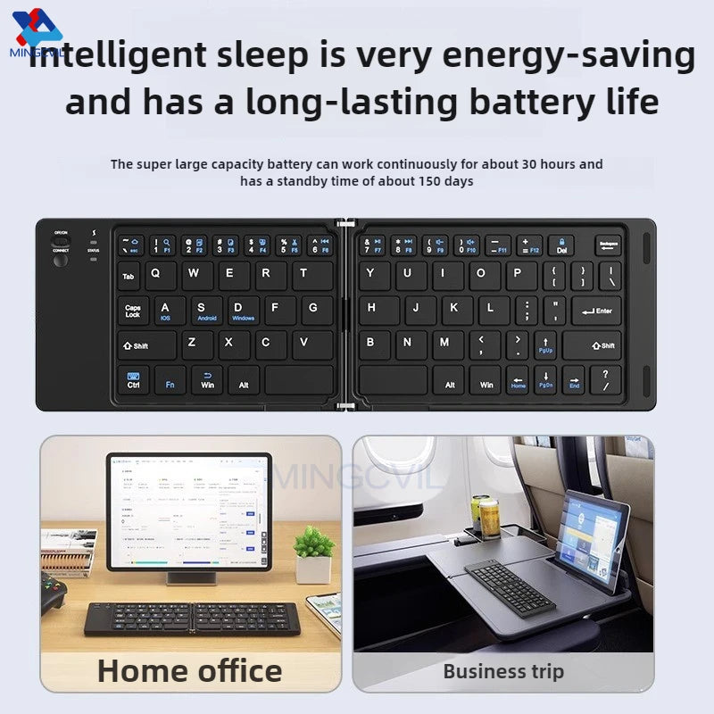 PocketFold Mini Foldable Bluetooth Keyboard