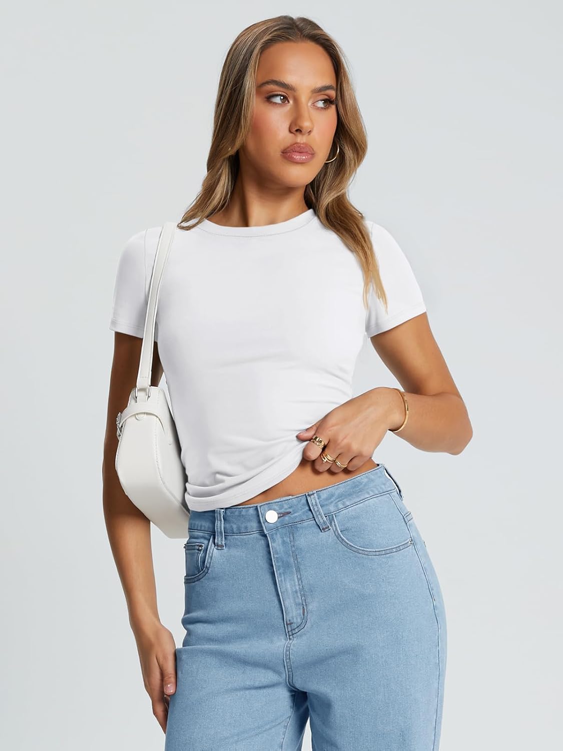 Everyday Soft Stretch Crop Tee